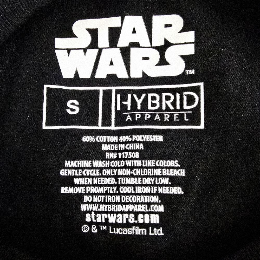 Star Wars Darth Vader 'Best Dad In The Galaxy' Black T-Shirt Small New With Tags - Picture 6 of 7